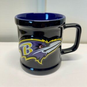 Baltimore Ravens Coffee Mug Purple & Black Logo Raven Head Emblem